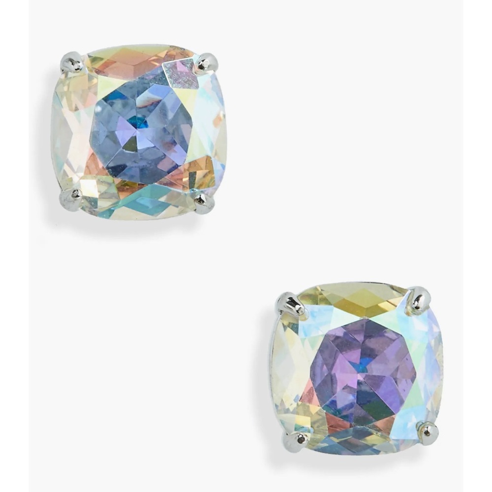 Kate Spade small square semiprecious stone stud earrings